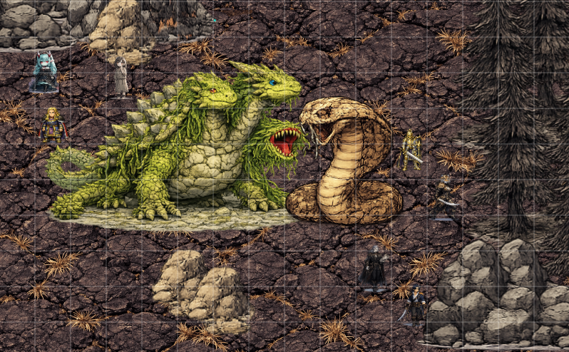 A real gameboard, not just an image with tokens on top